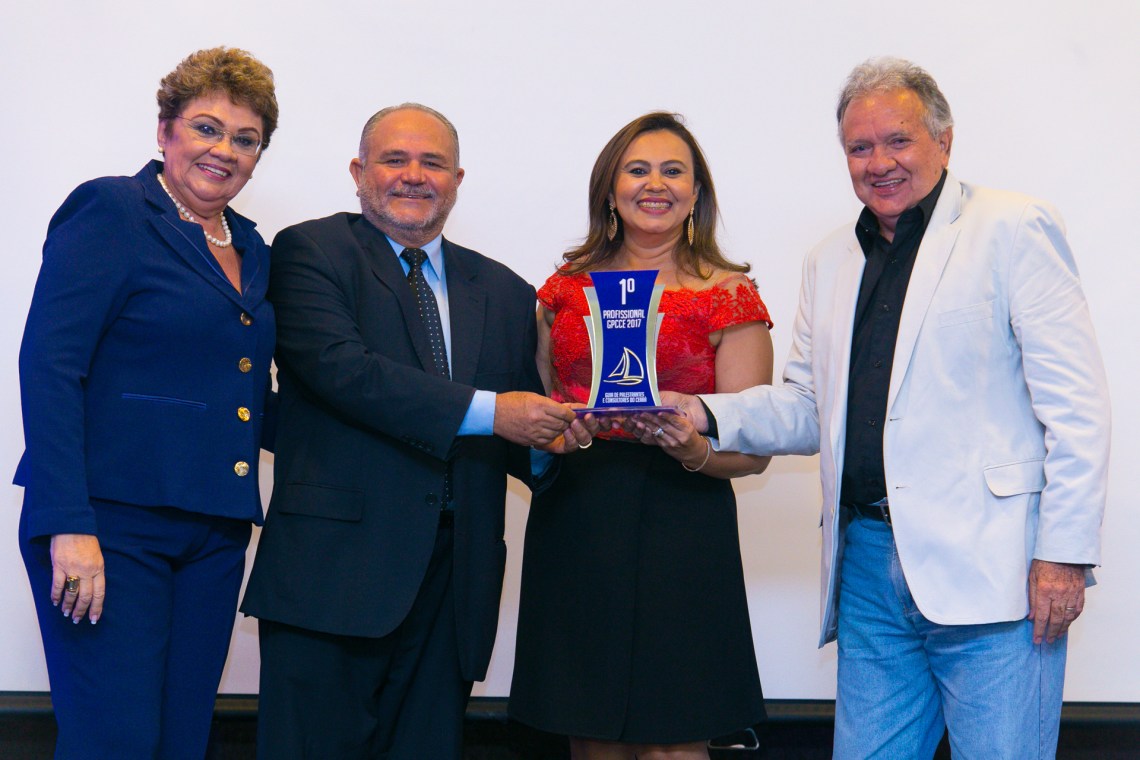 Madalena Matos, Manoel Mousinho, Kátia Goes executiva da Acad e Mozart Martins presidente da AEDI